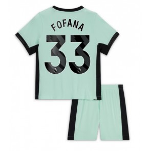 Chelsea Wesley Fofana #33 Rezervni Dres za Dječji 2023-24 Kratak Rukavima (+ kratke hlače)